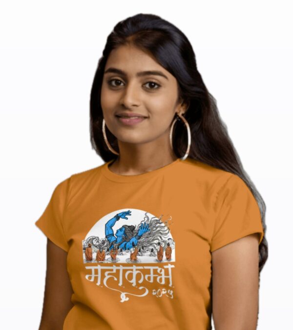 Mahakumbh tshirt orange