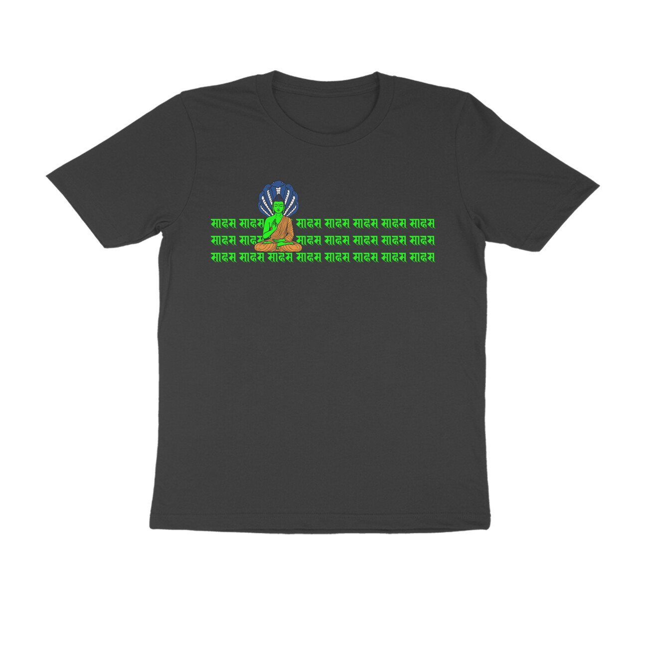 Buddha Tshirt Green Small (11 Colors)